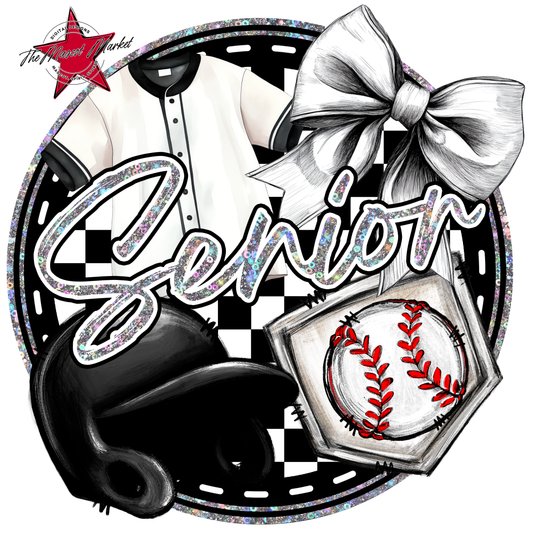 Senior Baseball Design-Silver