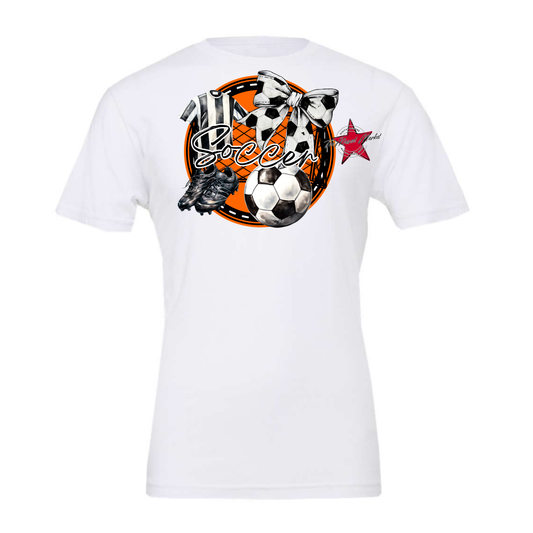 Circle Soccer Design-Orange