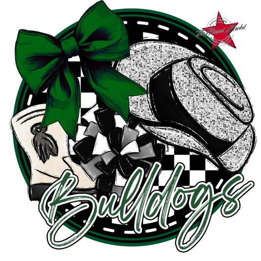 Bulldogs Circle Drillteam Design-Green