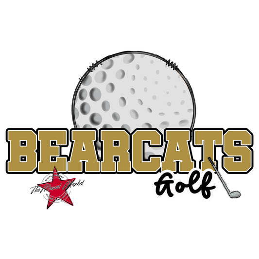 Bearcats Varsity Golf Design-Gold