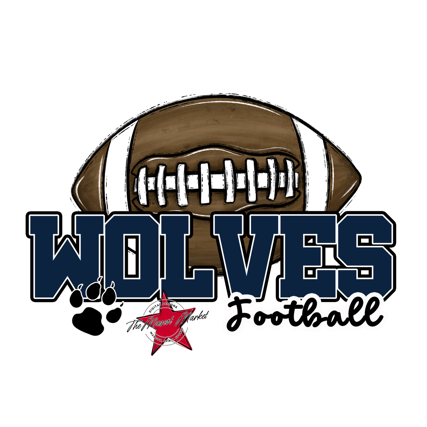 Wolves Varsity Football-Navy