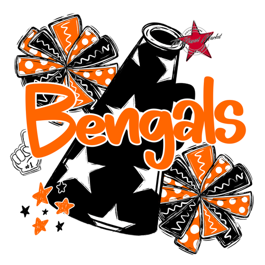Bengals Megaphone Cheer-Orange