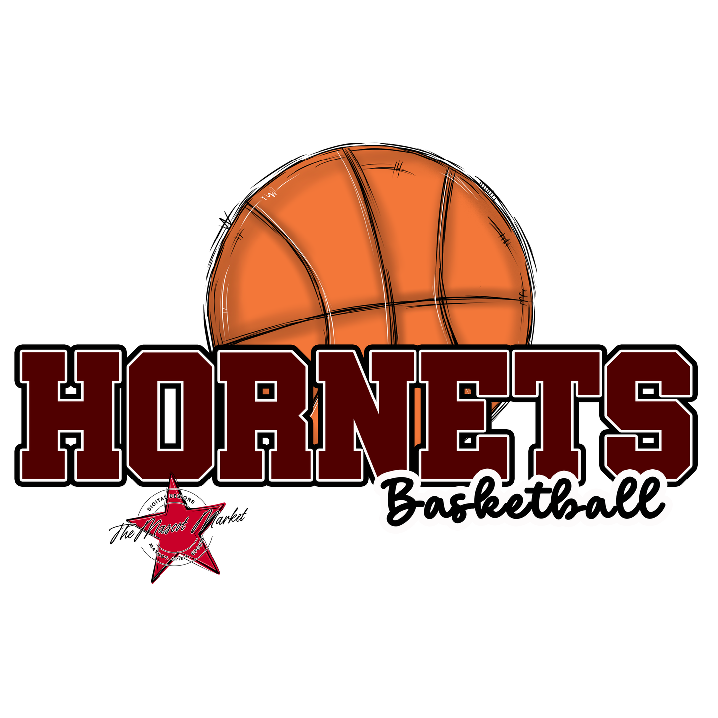 Hornets Varsity Basketball-Maroon
