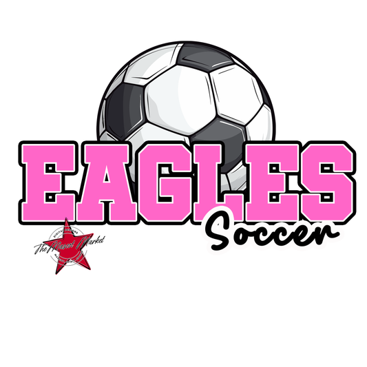Eagles Varsity Soccer Design-Baby Pink