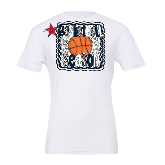 It's Basketball Season Design-Navy