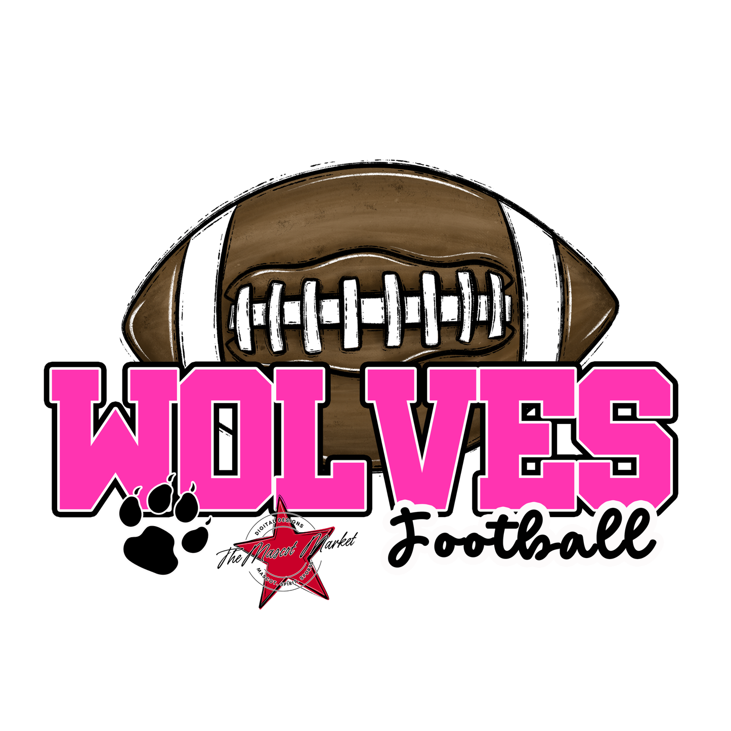Wolves Varsity Football-Pink