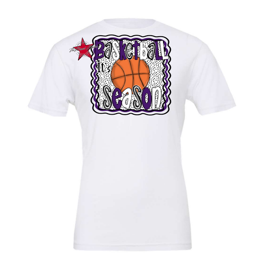 It's Basketball Season Design-Purple
