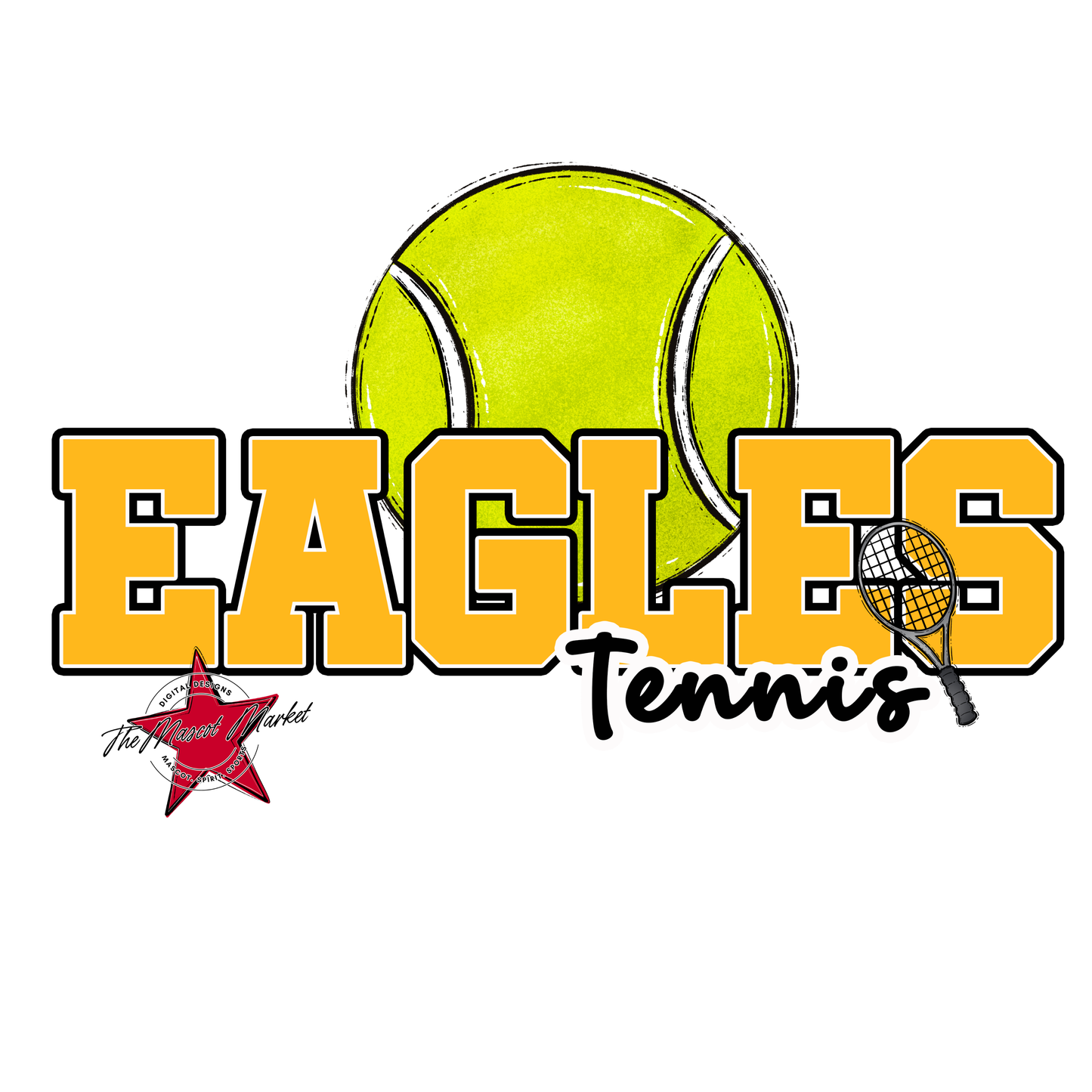 Eagles Varsity Tennis Design-Yellow