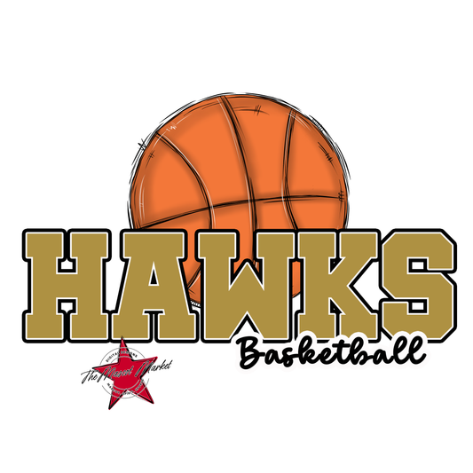 Hawks Varsity Basketball-Gold