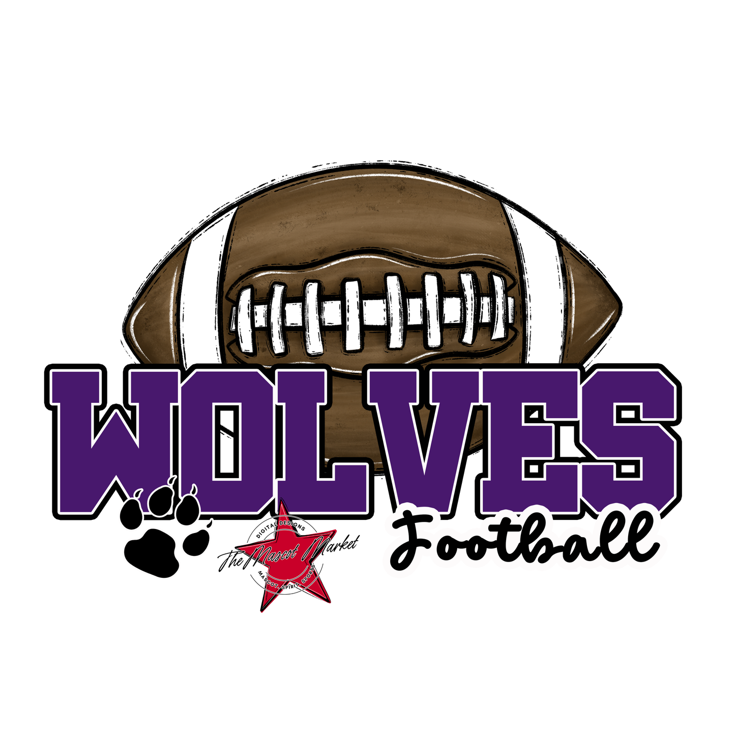 Wolves Varsity Football-Purple