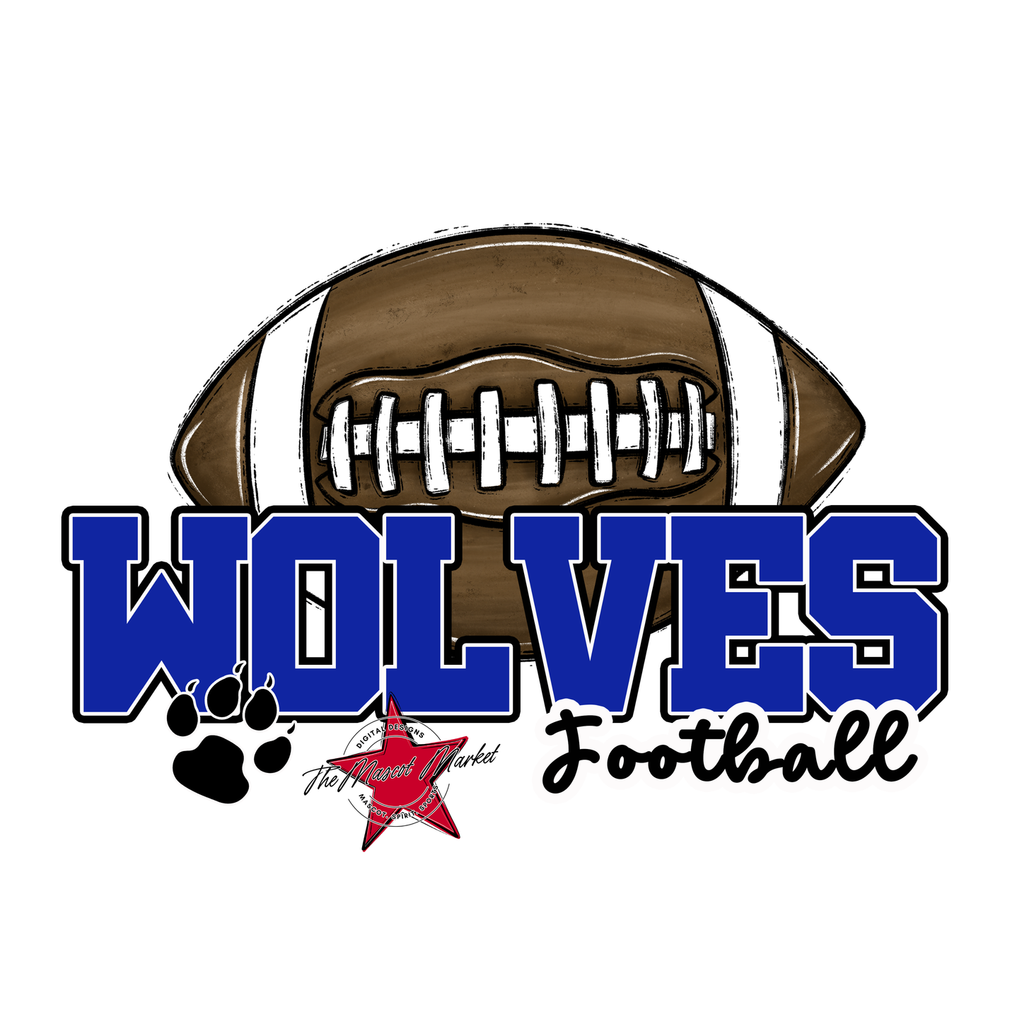 Wolves Varsity Football-Royal Blue