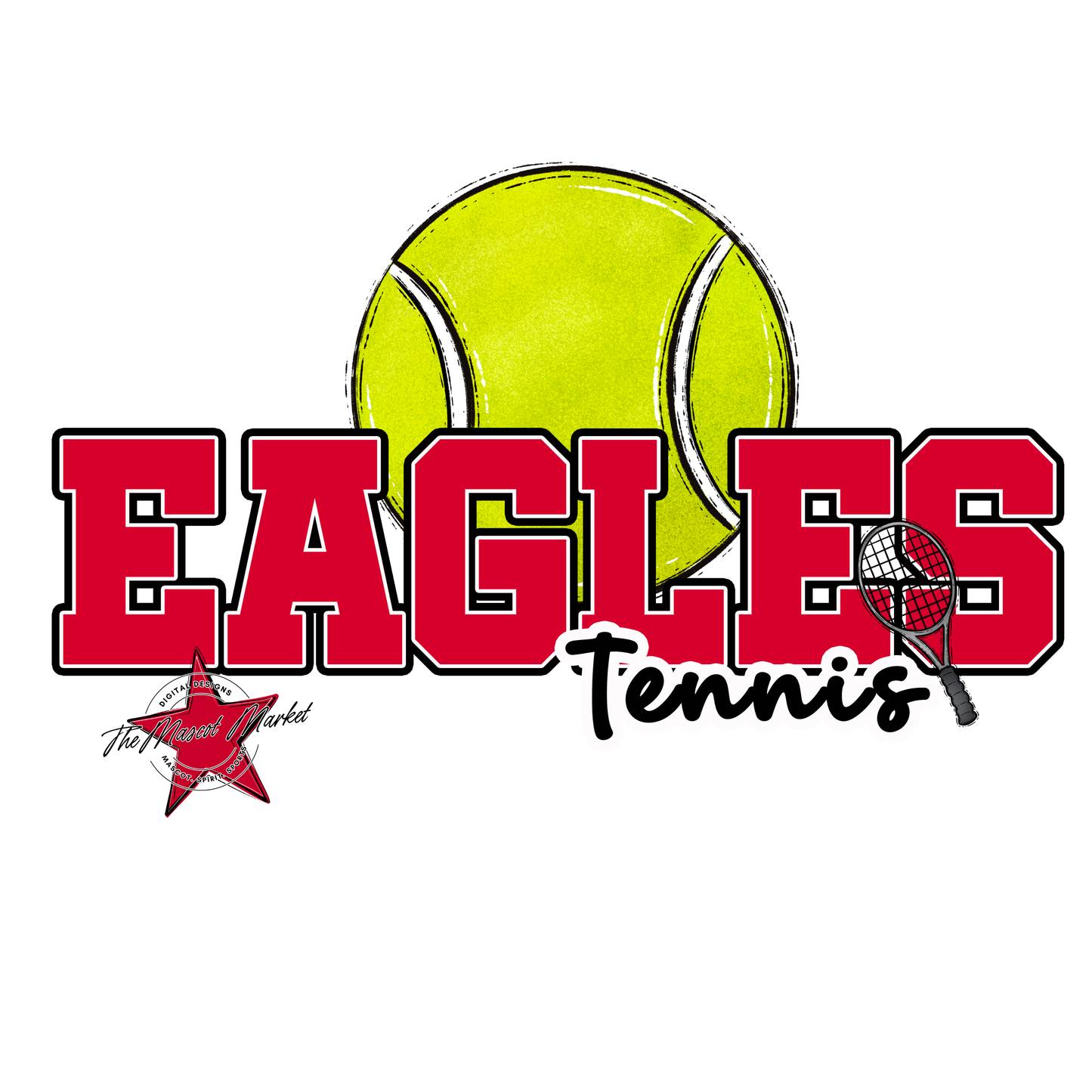 Eagles Varsity Tennis Design-Red