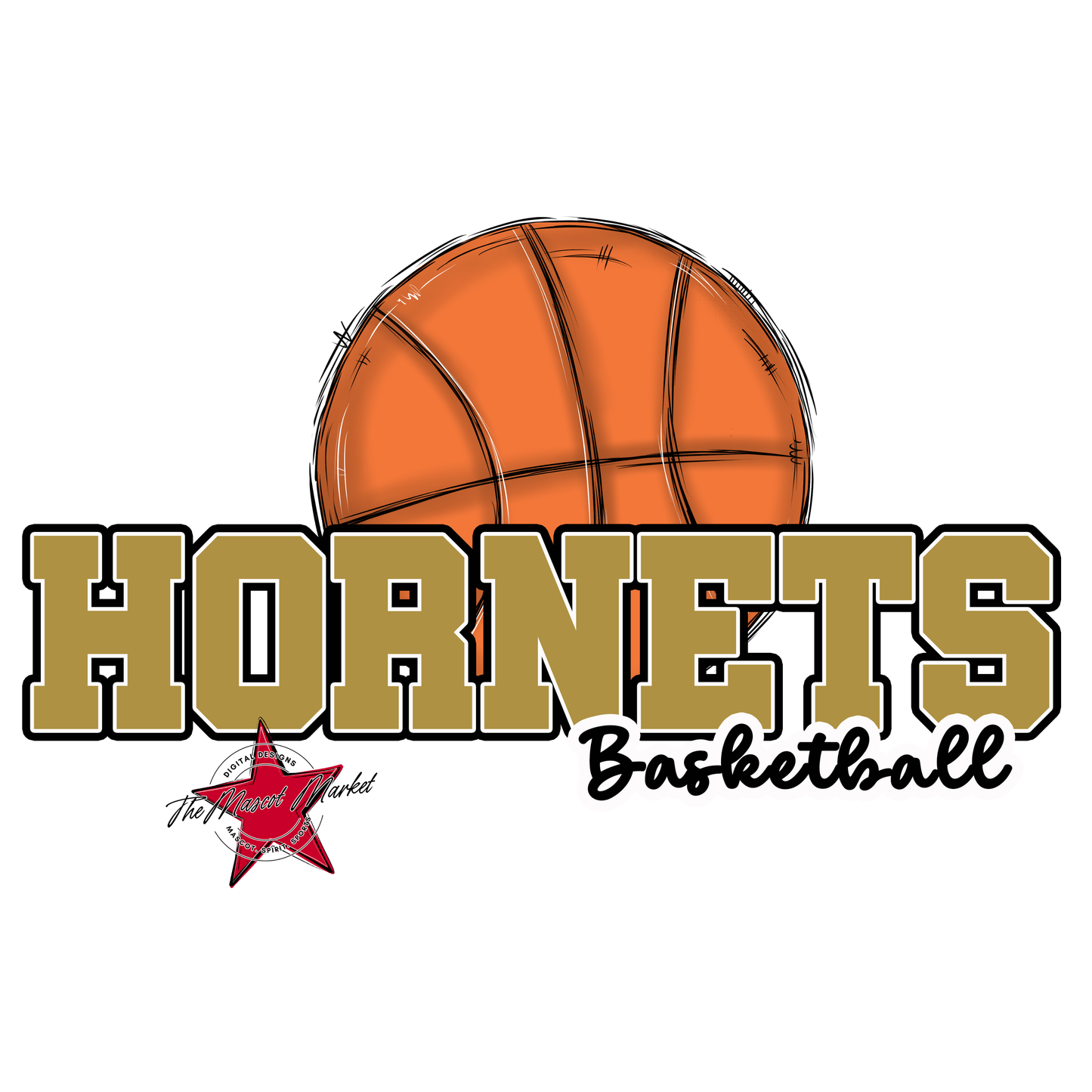 Hornets Varsity Basketball-Gold