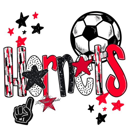 Hornets Soccer Scrape-Red