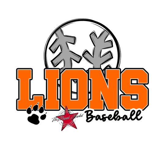 Lions Varsity Baseball-Orange