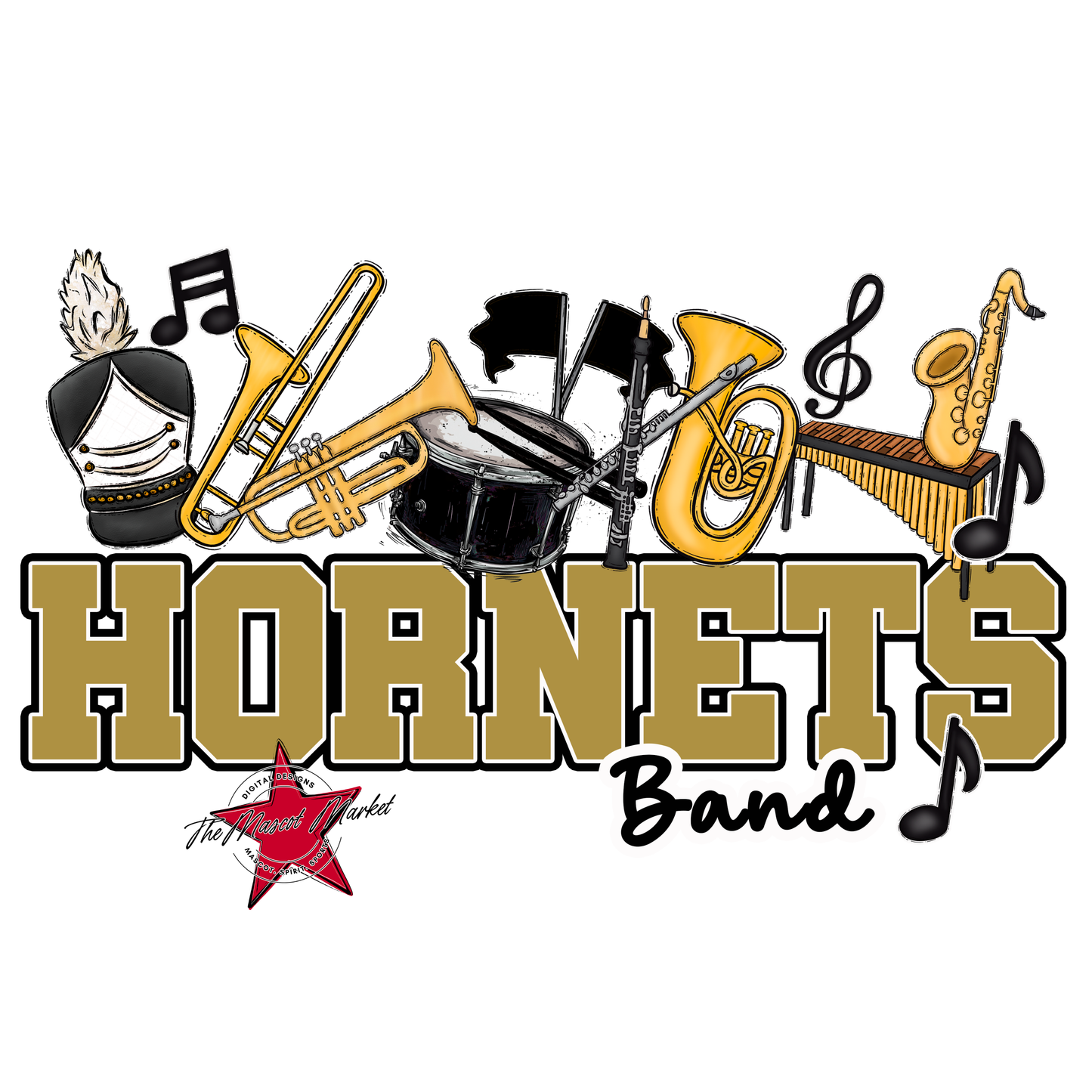 Hornets Varsity Band-Gold
