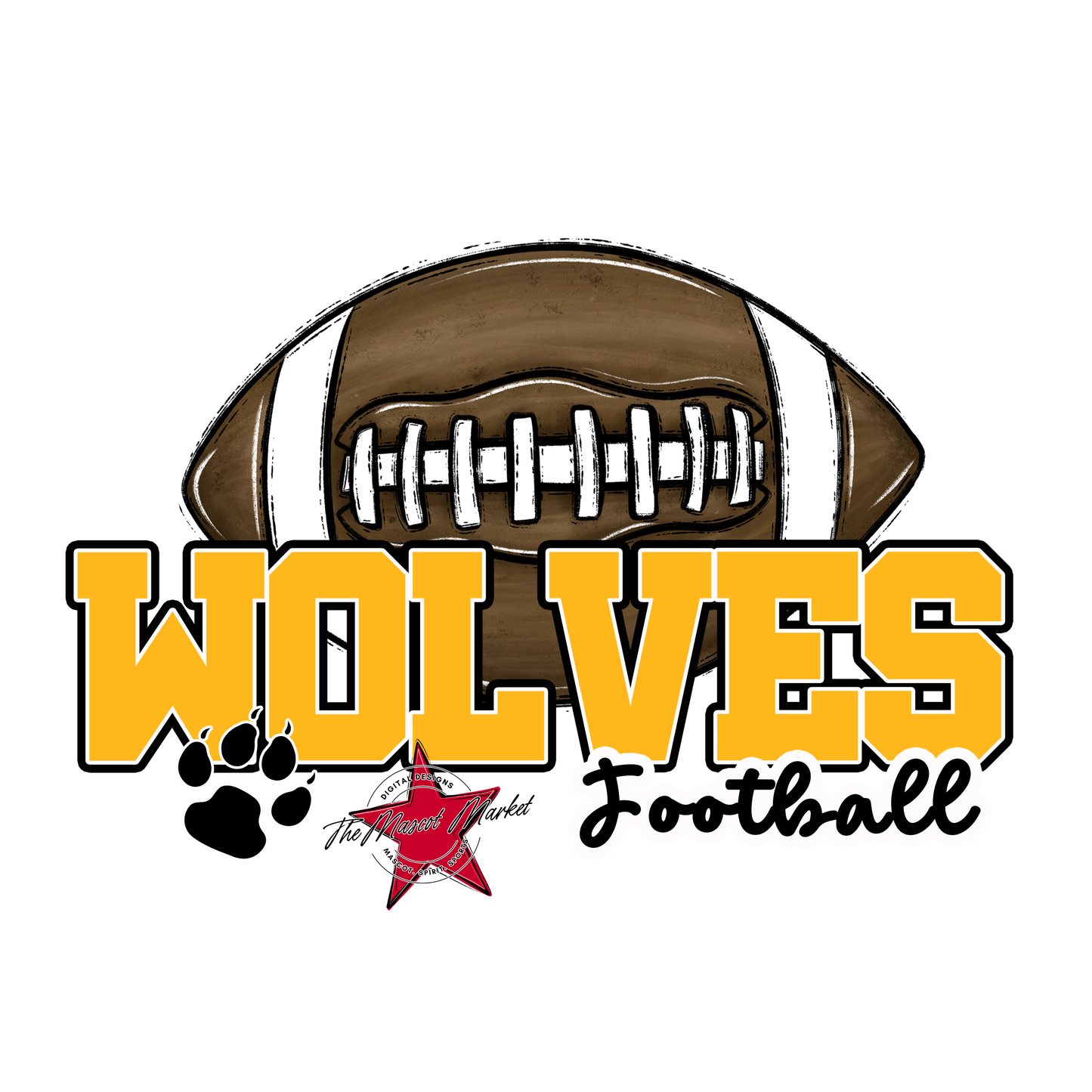 Wolves Varsity Football-Yellow