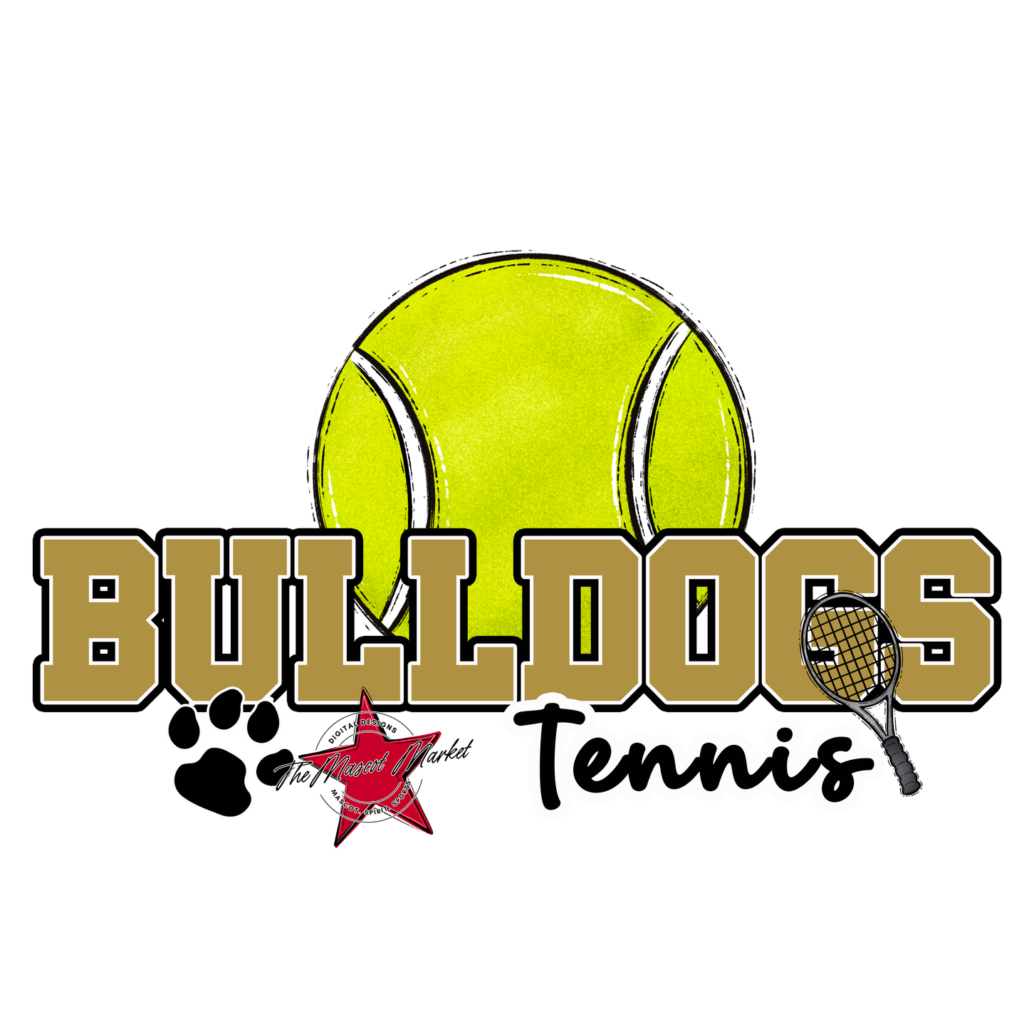Bulldogs Varsity Tennis-Gold