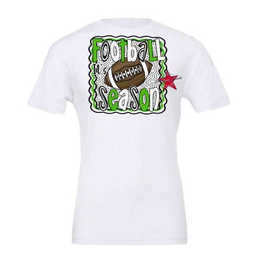 It's Football Season Dot Design-Bright Green