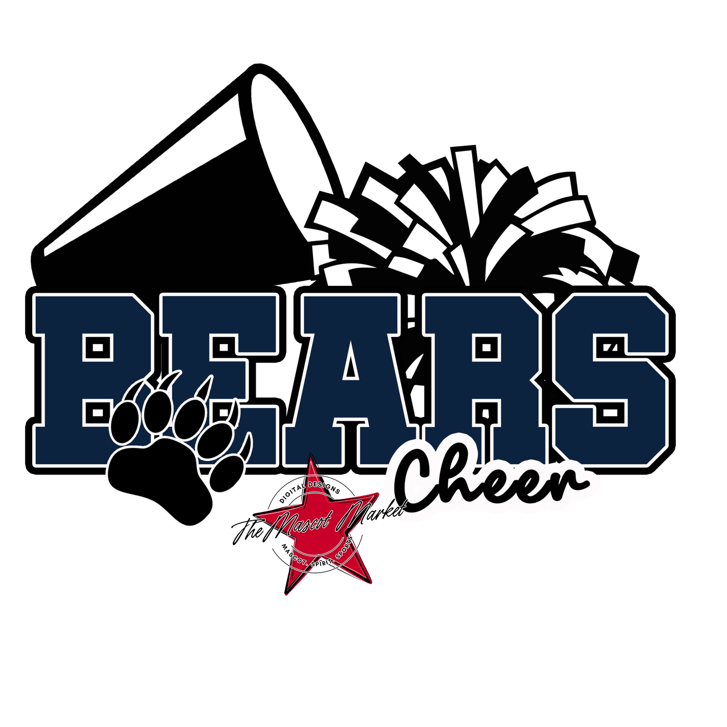 Bears Varsity Cheer Design-Navy