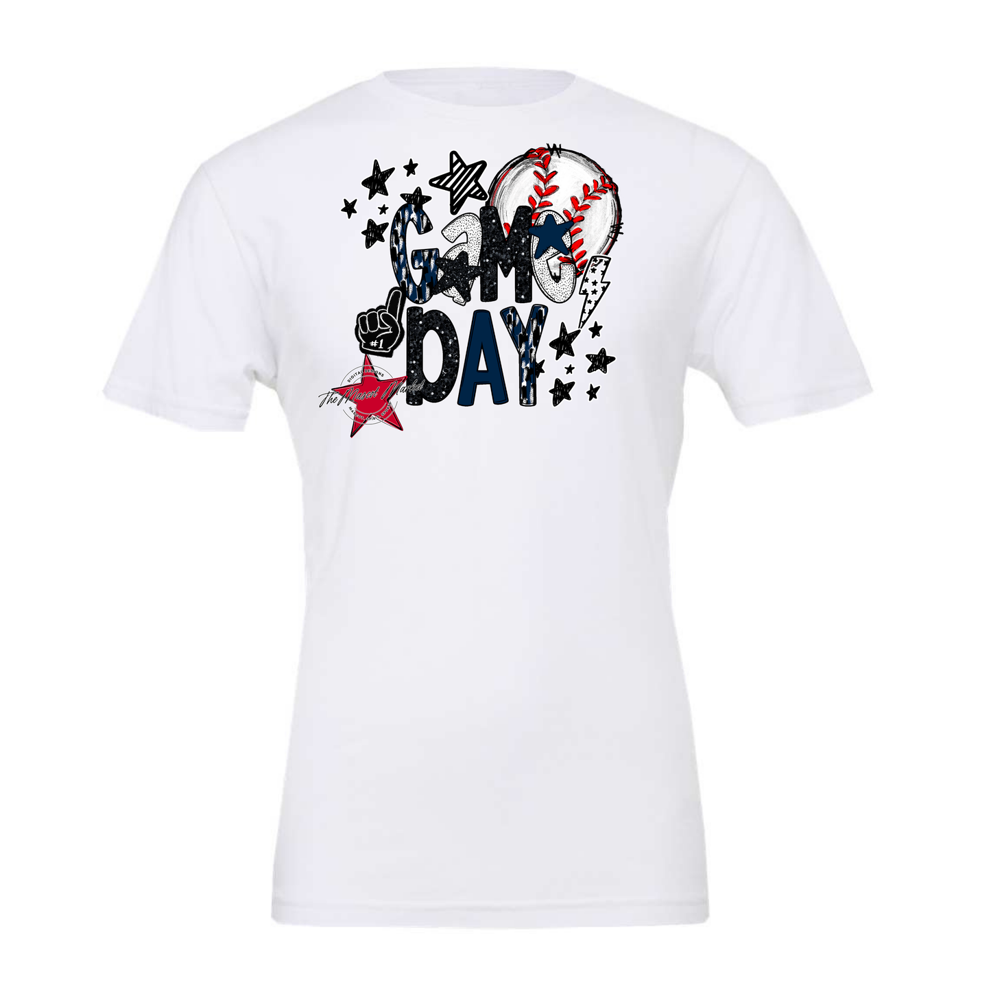 Baseball Game Day Scrape-Navy