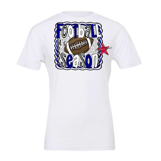 It's Football Season Dot Design-Royal Blue