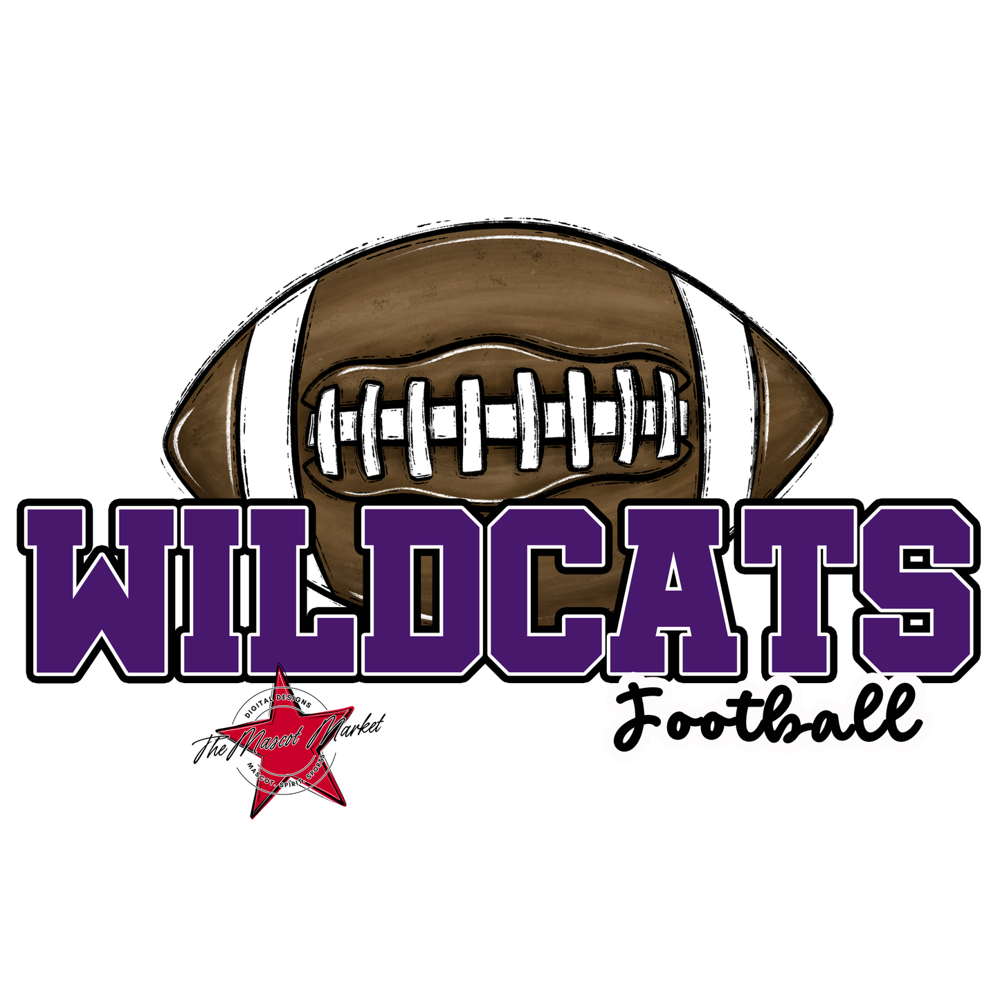 Wildcats Varsity Football-Purple
