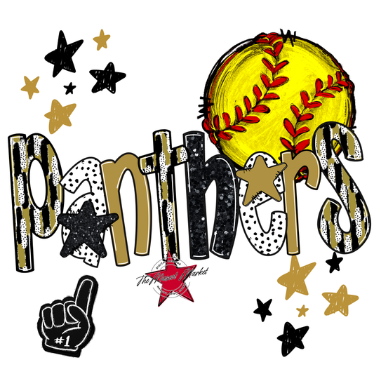 Panthers Softball Scrape-Gold