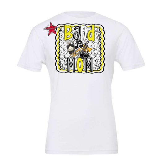 Band Mom Dot Design-Bright Yellow