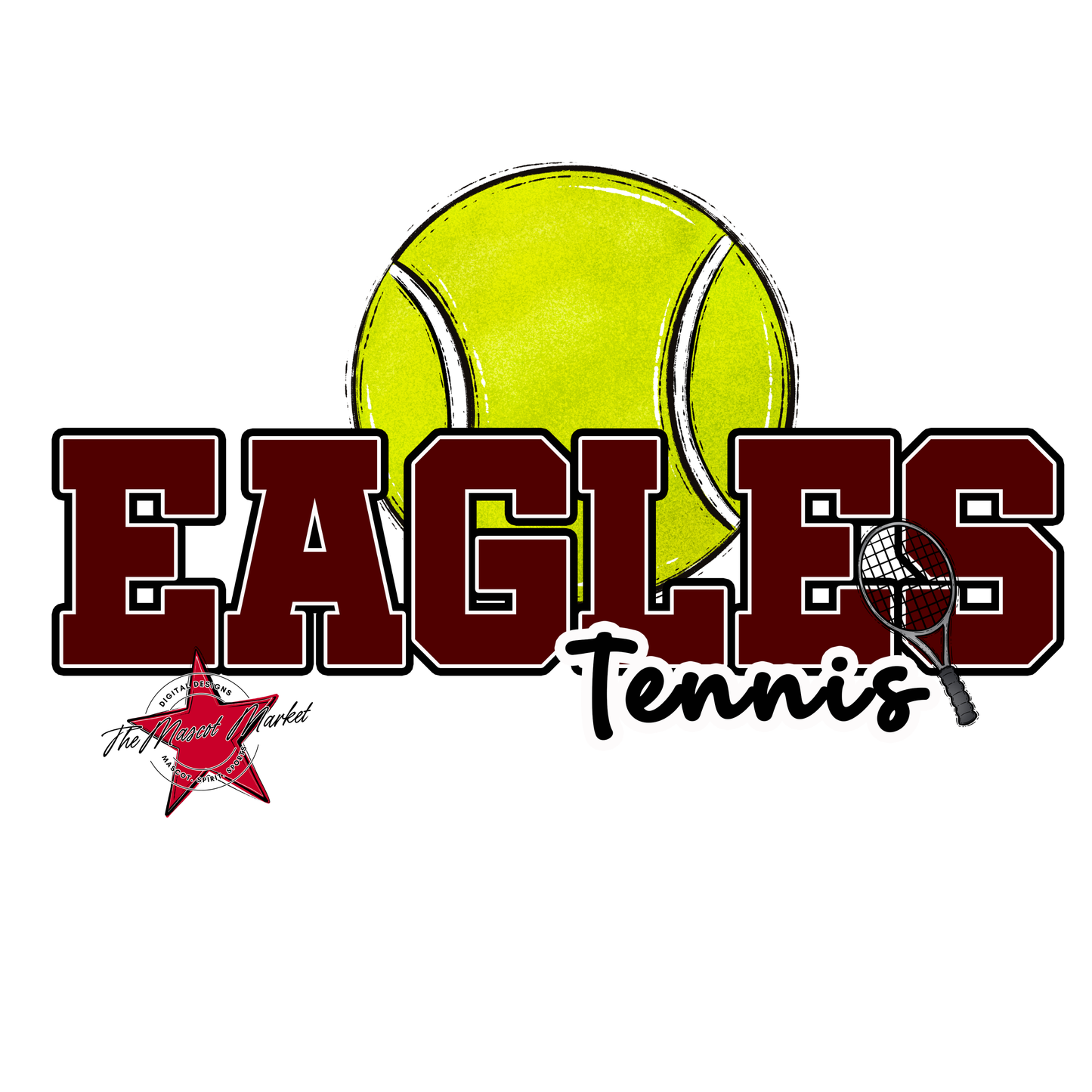 Eagles Varsity Tennis Design-Maroon