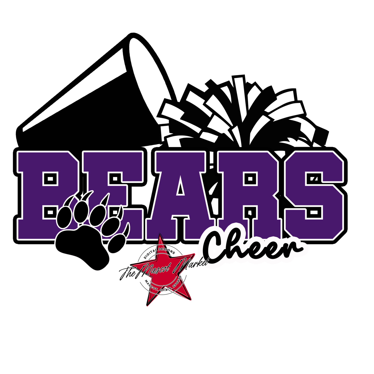 Bears Varsity Cheer Design-Purple