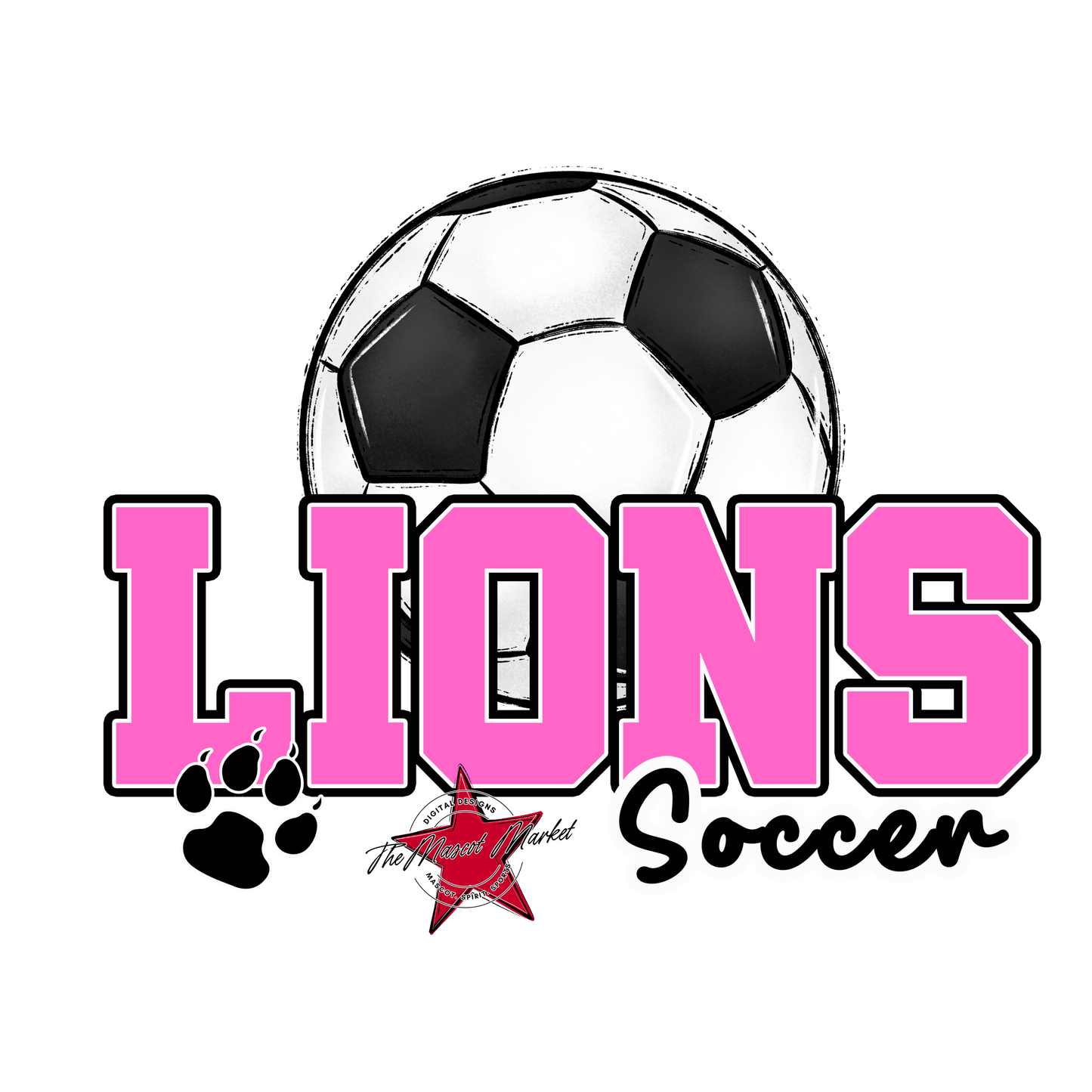 Lions Varsity Soccer-Baby Pink