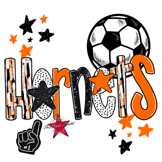 Hornets Soccer Scrape-Orange