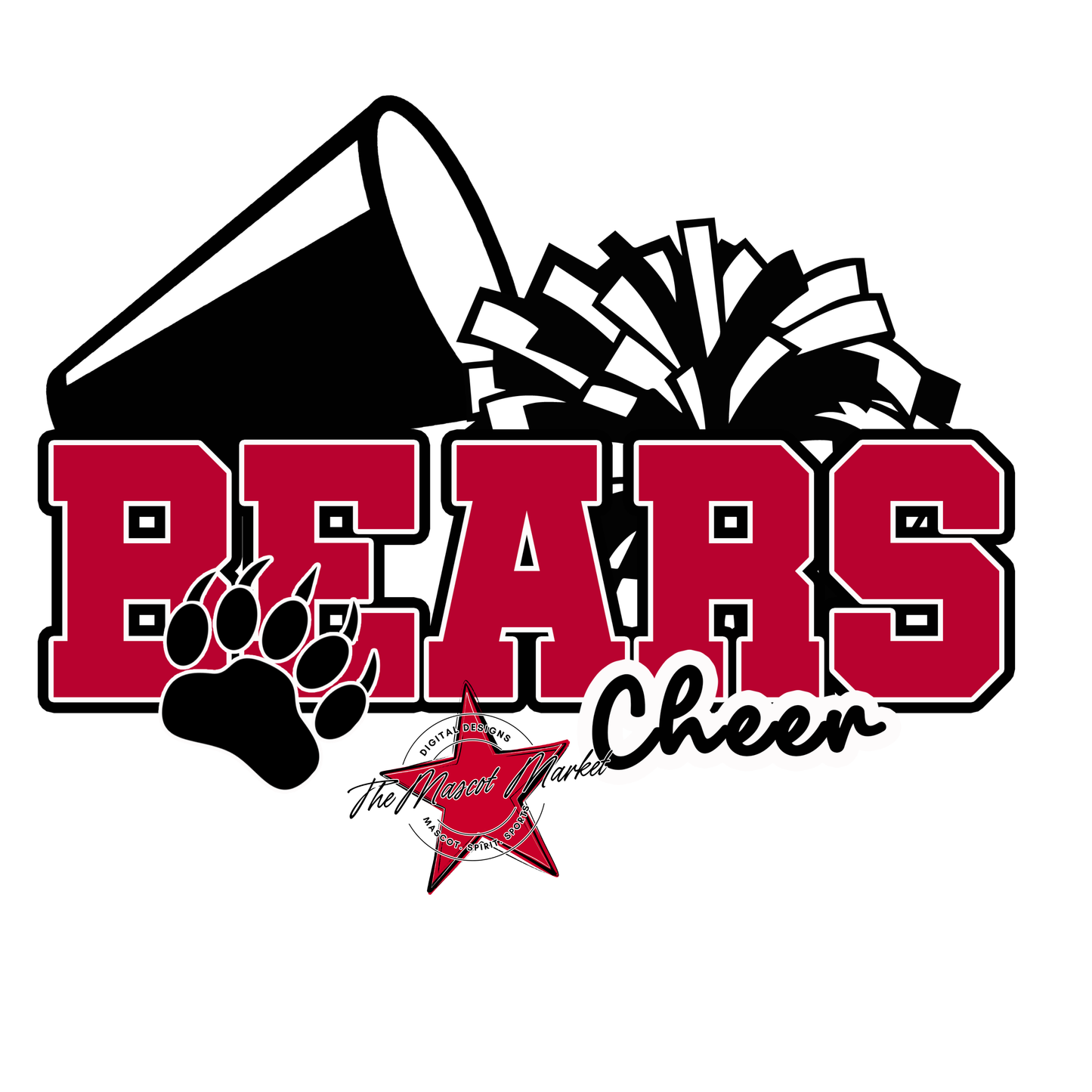 Bears Varsity Cheer Design-Red