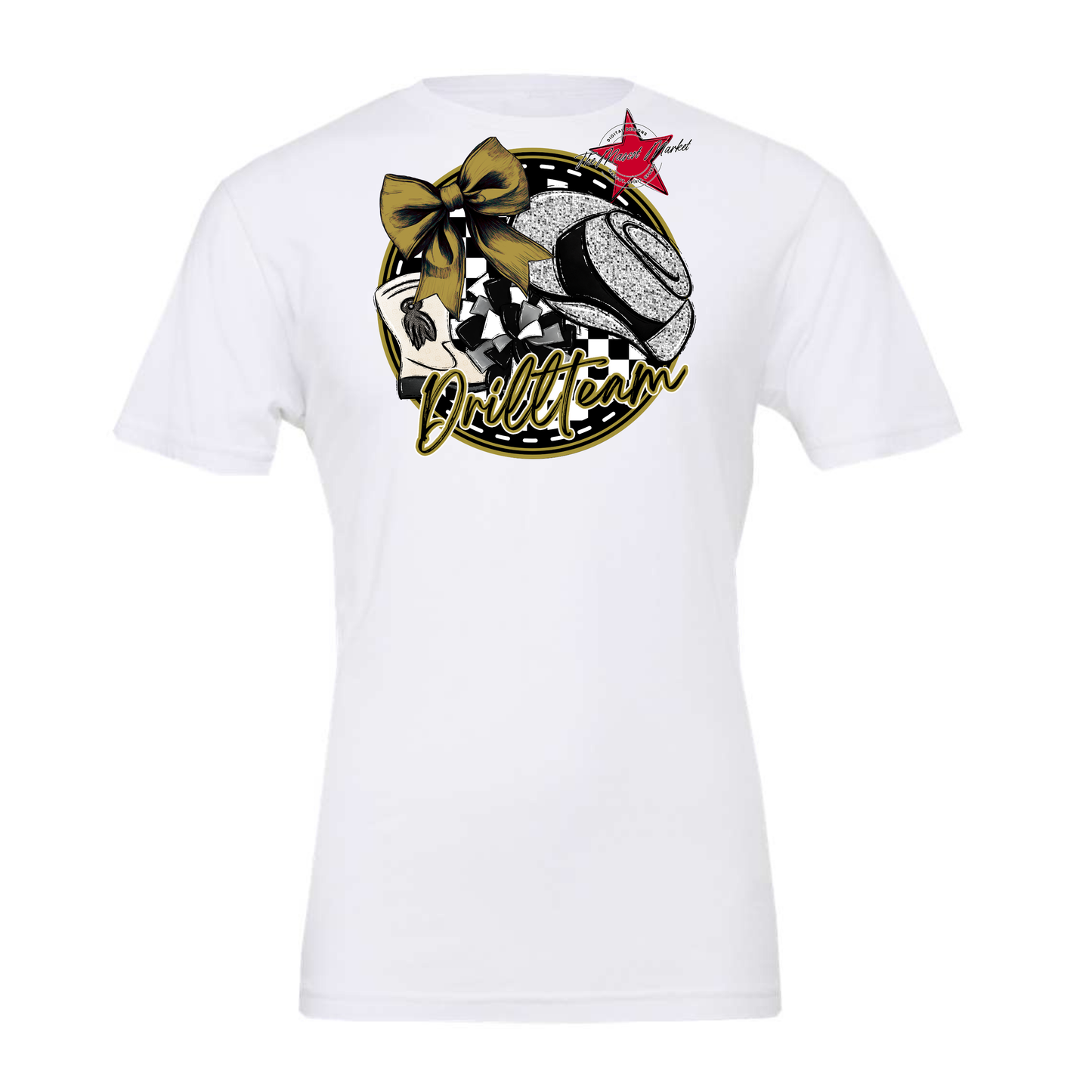 Drill team Circle Design-Gold