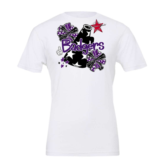Badgers Alpha Cheer Megaphone-Purple