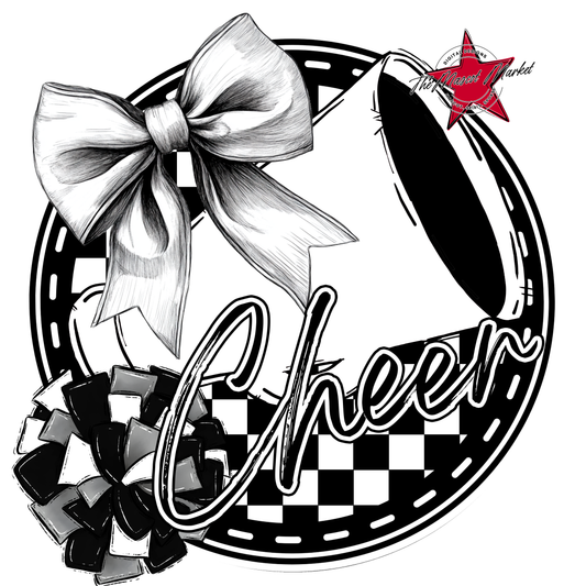 Cheer Circle Design-White