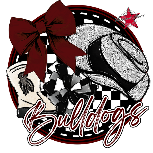 Bulldogs Circle Drillteam Design-Maroon