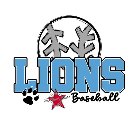 Lions Varsity Baseball-Carolina Blue