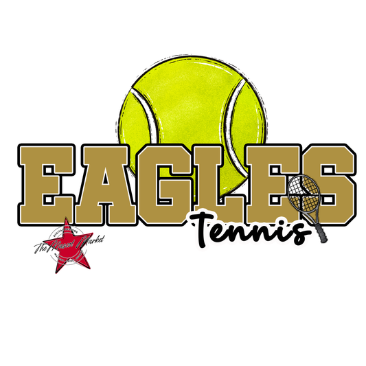 Eagles Varsity Tennis Design-Gold
