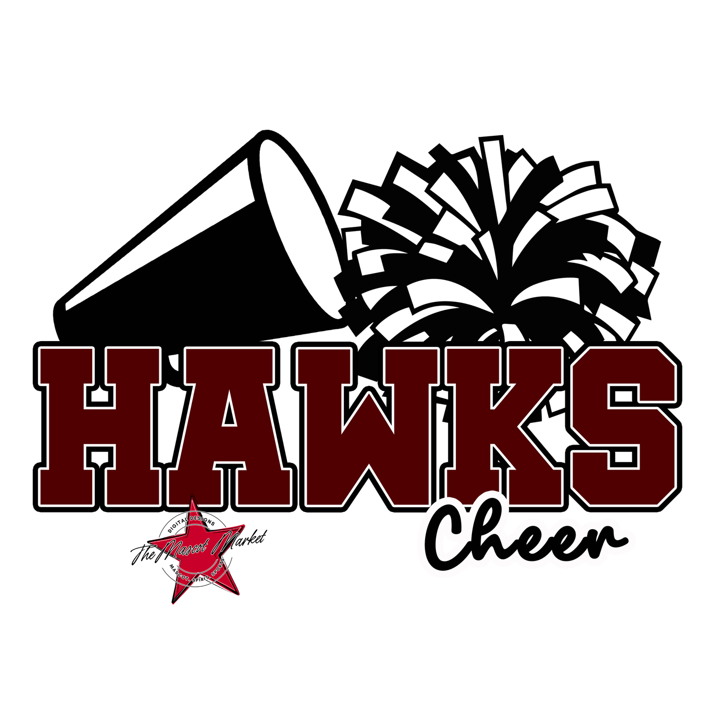 Hawks Varsity Cheer-Maroon