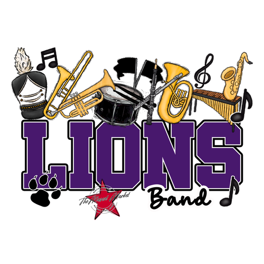 Lions Varsity Band-Purple