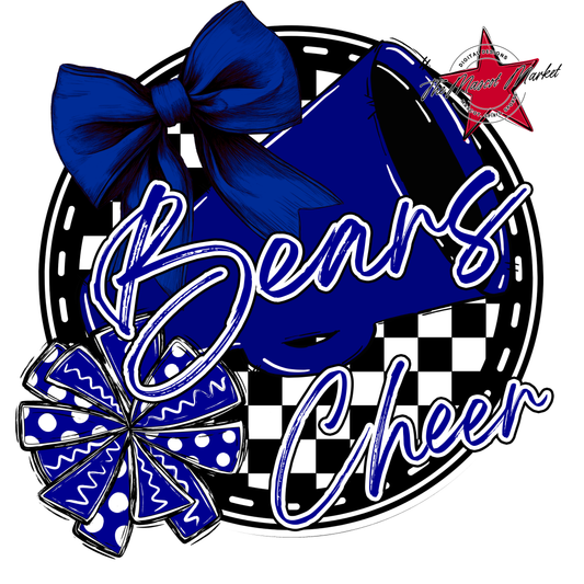 Bears Circle Cheer Design-Blue