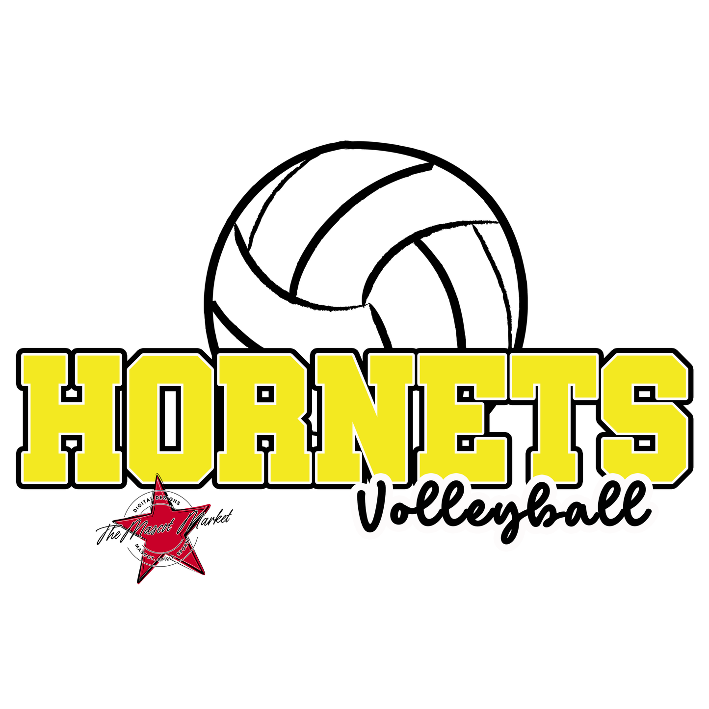 Hornets Varsity Volleyball-Bright Yellow