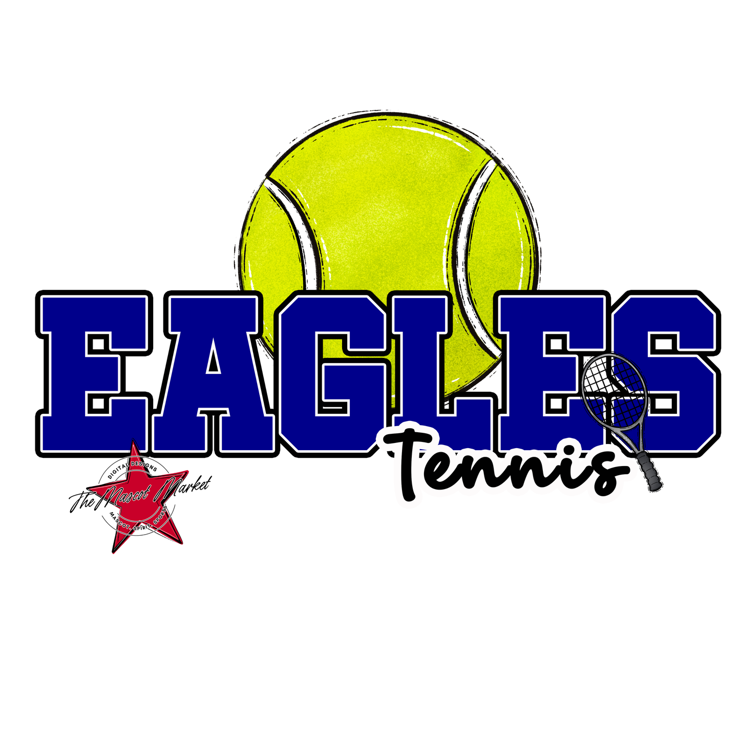 Eagles Varsity Tennis Design-Blue