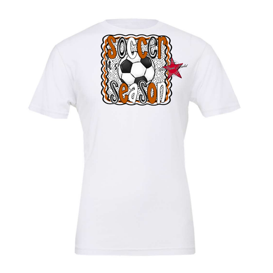 It's Soccer Season Dot Design-Burnt Orange