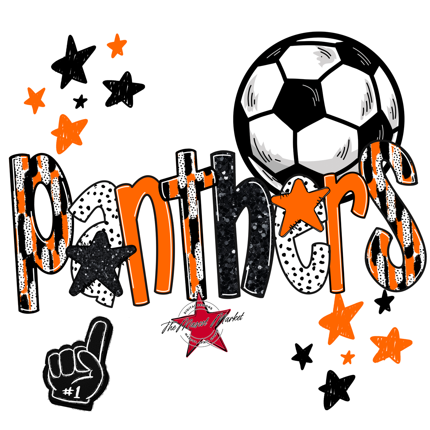 Panthers Soccer Scrape-Orange