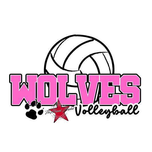 Wolves Varsity Volleyball-Baby Pink