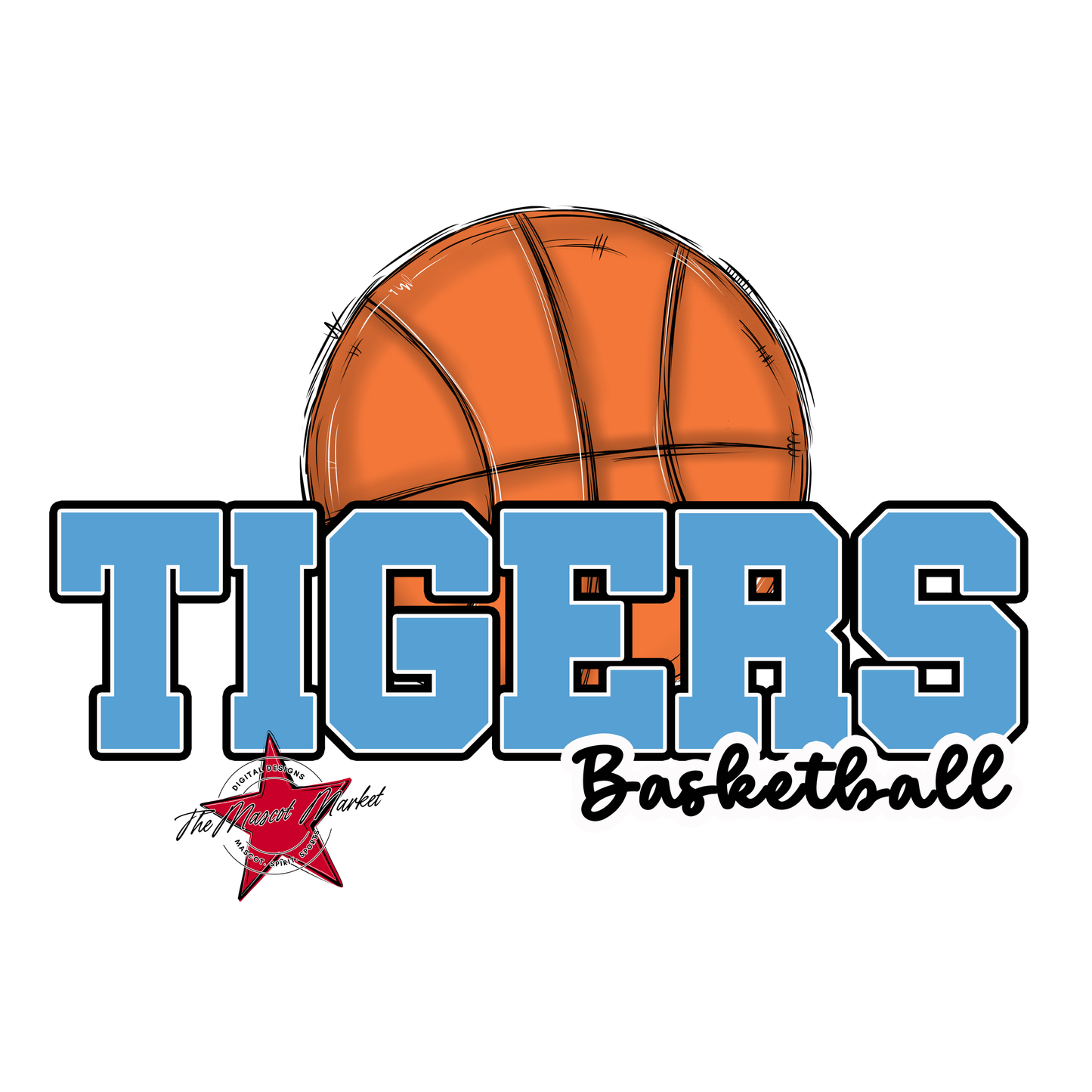 Tigers Varsity Basketball-Carolina Blue
