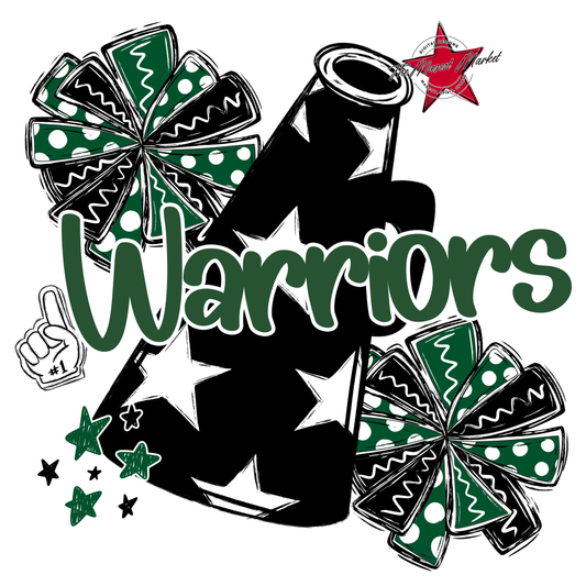 Warriors Alpha Megaphone Design-Green